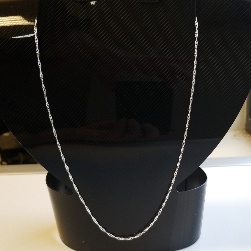 30" New 925 sterling silver singapore necklace